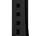 Corsan NEO shower panel Mixer Black steel LED rain shower Spout