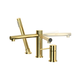 Corsan LUGO CMB7542GL Wannenarmatur zur Deckmontage, Golden