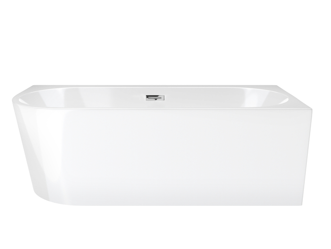 Corsan INTERO freistehende Eckbadewanne 160 x 74 mit breitem Rand Rechtsmontage