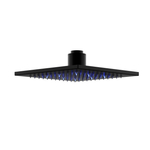 Shower set with thermostat Corsan ANGO column LED rain shower Swivel spout Black