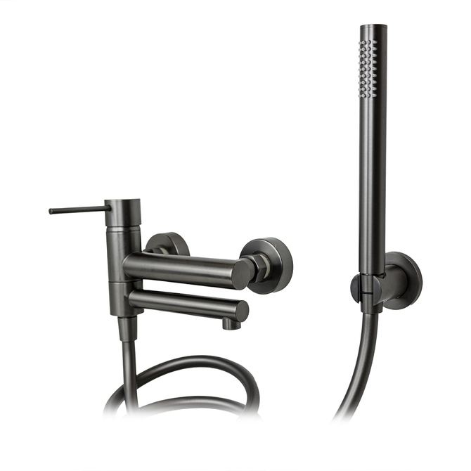 Corsan LUGO CMZ7541GM wall-mounted bathtub faucet with a shower set