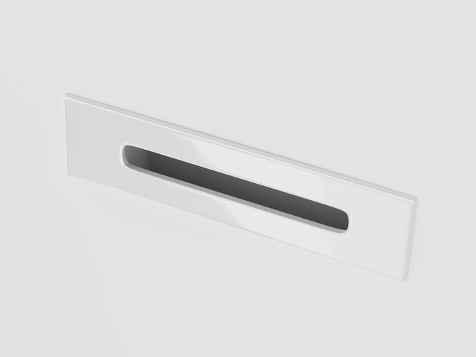 White bathtub set - click-clack plug with cover