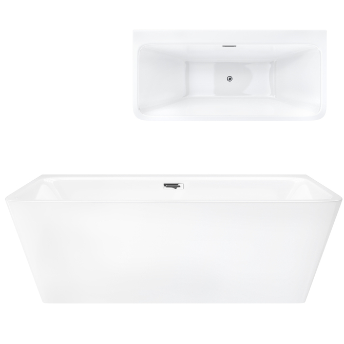 Corsan ISEO wall-mounted freestanding bathtub Corsan ISEO 170 cm