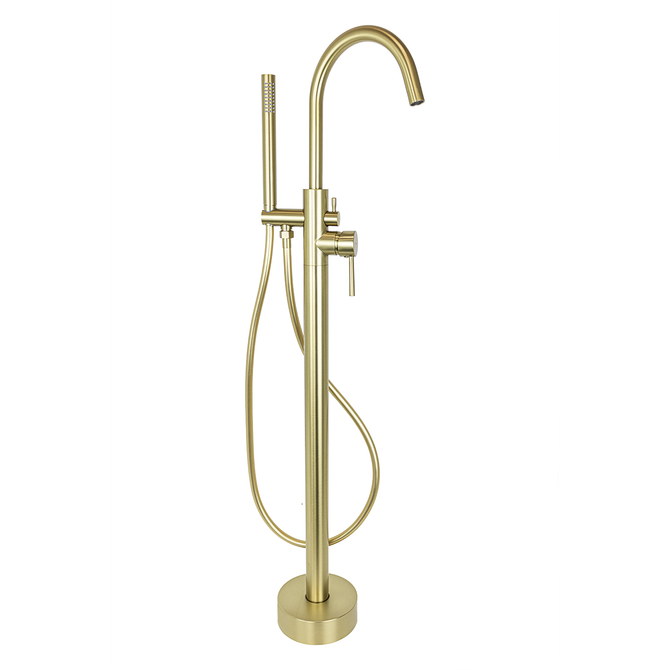 Corsan LUGO CMB7535BGL Freistehender Badewannenarmatur, Gebürstetes Gold